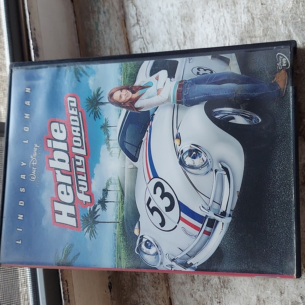 Disney Herbie The Love Bug Car 53 Fully Loaded Movie DVD